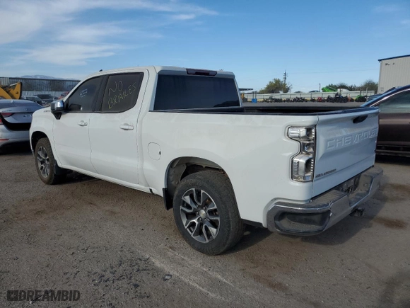 2022 Chevrolet Silverado 1500 LT with VIN 1GCPDKEK7NZ562795, listed as a Copart auction lot 50772815 with 0 mi miles and Salvage Title. Bid and sale history available at carsss.com. Image 2.