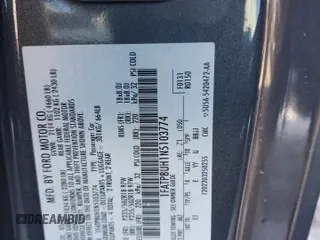 2022 Ford Mustang EcoBoost with VIN 1FATP8UH1N5103774, listed as a Copart auction lot 86244614 with 52,320 mi miles and Salvage Title. Bid and sale history available at carsss.com. Image 12.