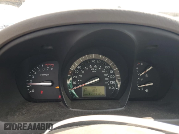 2008 Kia Spectra EX with VIN KNAFE122785530980, listed as a Copart auction lot 60691165 with 111,418 mi miles and Clean title. Bid and sale history available at DreamBid. Image 9.