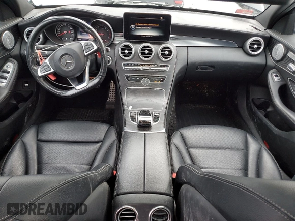 2015 Mercedes-Benz C-Class C 400 with VIN 55SWF6GBXFU026312, listed as a Copart auction lot 44510975 with 79,709 mi miles and Salvage Title. Bid and sale history available at carsss.com. Image 8.