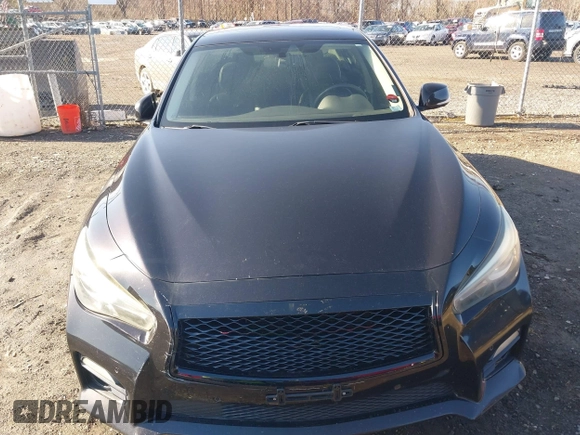 2014 Infiniti Q50 Premium with VIN JN1AV7AR7EM700161, listed as a IAAI auction lot 41973223 with 218,288 mi miles and . Bid and sale history available at carsss.com. Image 12.