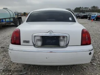 2001 Lincoln Town Car Executive with VIN 1LNHM81W91Y650775, listed as a Copart auction lot 47074385 with 141,344 mi miles and Salvage Title. Bid and sale history available at carsss.com. Image 6.