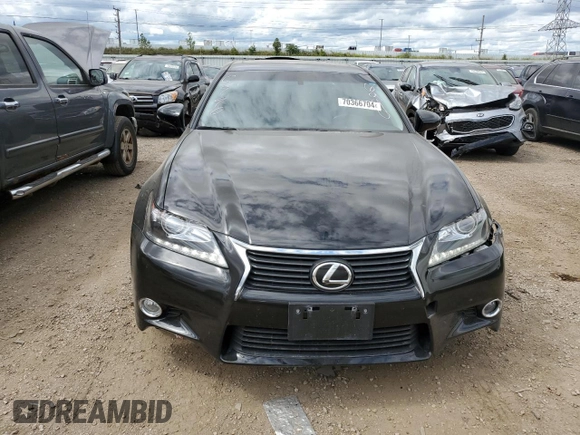 2015 Lexus GS 350 with VIN JTHCE1BL1FA004829, listed as a Copart auction lot 70366704 with 71,251 mi miles and Salvage Title. Bid and sale history available at carsss.com. Image 5.