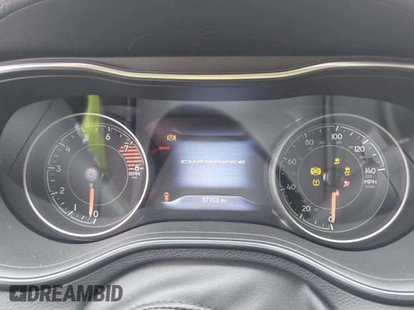 2020 Jeep Cherokee Limited with VIN 1C4PJMDX4LD589884, listed as a IAAI auction lot 41917930 with 57,703 mi miles and . Bid and sale history available at DreamBid. Image 7.
