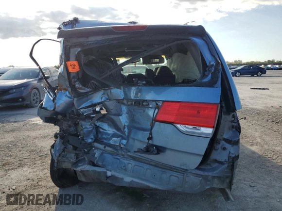 2008 Honda Odyssey EX-L with VIN 5FNRL387X8B020092, listed as a Copart auction lot 47433865 with 185,822 mi miles and Salvage Title. Bid and sale history available at carsss.com. Image 6.