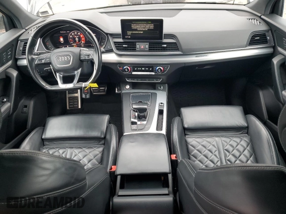 2018 Audi SQ5 Premium Plus with VIN WA1A4AFYXJ2025600, listed as a Copart auction lot 59734915 with 70,628 mi miles and Salvage title. Bid and sale history available at DreamBid. Image 8.