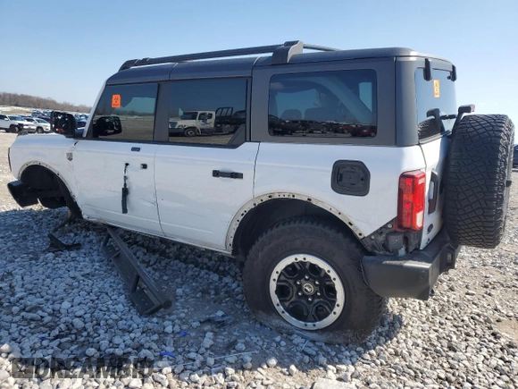 2023 Ford Bronco with VIN 1FMEE5DP1PLA95751, listed as a Copart auction lot 52571225 with Not provided miles and Salvage title. Bid and sale history available at DreamBid. Image 2.