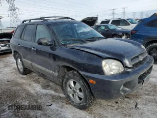 2005 Hyundai Santa Fe GLS with VIN KM8SC73E35U885063, listed as a Copart auction lot 45648425 with 148,961 mi miles and Salvage Title. Bid and sale history available at carsss.com. Image 4.