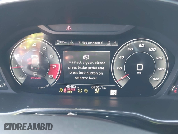 2022 Audi Q3 S line Premium Plus with VIN WA1EECF32N1040652, listed as a IAAI auction lot 42140861 with 43,452 mi miles and . Bid and sale history available at DreamBid. Image 7.