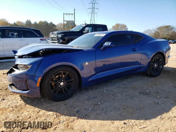 2019 Chevrolet Camaro 1LS with VIN 1G1FB1RX2K0125765, listed as a Copart auction lot 82856424 with 86,499 mi miles and Salvage Title. Bid and sale history available at carsss.com. Image 1.
