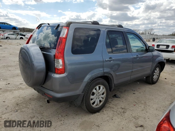 2005 Honda CR-V EX SE with VIN JHLRD78915C052429, listed as a Copart auction lot 51222935 with 260,125 mi miles and Salvage Title. Bid and sale history available at DreamBid. Image 3.