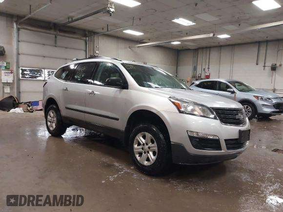 2013 Chevrolet Traverse LS with VIN 1GNKVFKD7DJ138235, listed as a IAAI auction lot 41666011 with 134,731 mi miles and . Bid and sale history available at DreamBid. Image 1.