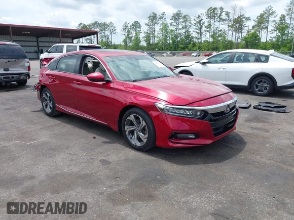 2018 Honda Accord EX-L z VIN 1HGCV1F59JA106158, wystawiony jako IAAI lot #42114911 z przebiegiem 68 906 mil mil oraz . Historia ofert i sprzedaży dostępna na DreamBid. Obrazek 1.