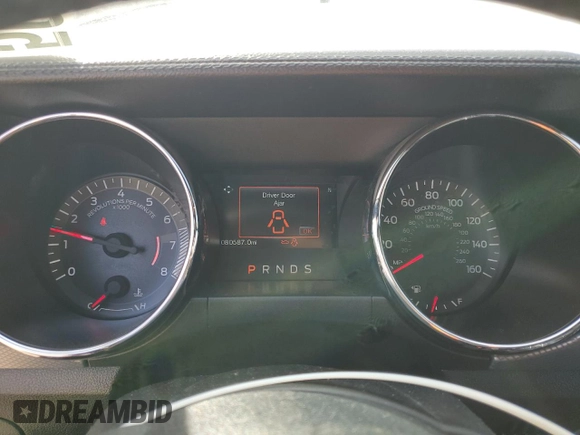 2016 Ford Mustang GT with VIN 1FA6P8CF4G5230986, listed as a Copart auction lot 50210435 with 80,587 mi miles and Salvage Title. Bid and sale history available at carsss.com. Image 9.