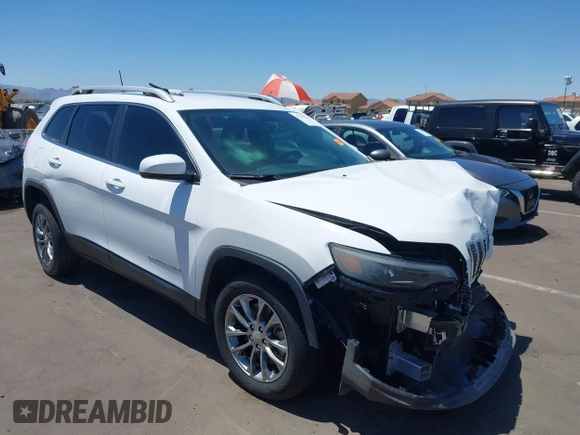 2019 Jeep Cherokee Latitude Plus z VIN 1C4PJLLB6KD420089, wystawiony jako IAAI lot #42229046 z przebiegiem 45 437 mil mil oraz . Historia ofert i sprzedaży dostępna na DreamBid. Obrazek 1.