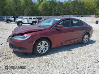 2016 Chrysler 200 LX with VIN 1C3CCCFB1GN186244, listed as a Copart auction lot 52722925 with 84,483 mi miles and Salvage Title. Bid and sale history available at carsss.com. Image 1.