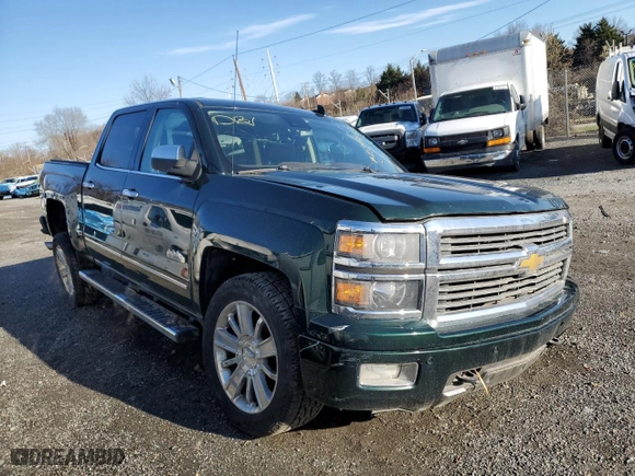 2015 Chevrolet Silverado 1500 High Country with VIN 3GCUKTEC3FG165738, listed as a Copart auction lot 45347875 with 279,954 mi miles and Salvage Title. Bid and sale history available at carsss.com. Image 4.