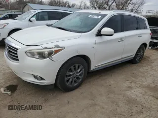 2014 Infiniti QX60 with VIN 5N1AL0MMXEC500130, listed as a Copart auction lot 49145145 with 139,301 mi miles and Salvage title. Bid and sale history available at DreamBid. Image 1.