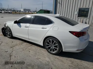 2015 Acura TLX V6 with VIN 19UUB2F38FA010465, listed as a Copart auction lot 49511815 with 153,232 mi miles and Salvage Title. Bid and sale history available at carsss.com. Image 2.