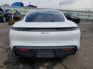 2025 Porsche Taycan with VIN WP0AA2Y18SSA09226, listed as a Copart auction lot 51801615 with 15,533 mi miles and Salvage title. Bid and sale history available at DreamBid. Image 6.