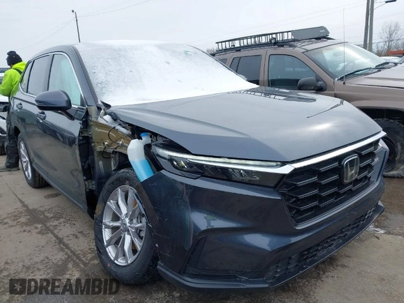 2025 Honda CR-V EX with VIN 2HKRS4H41SH455753, listed as a IAAI auction lot 41553434 with 499 mi miles and . Bid and sale history available at DreamBid. Image 1.