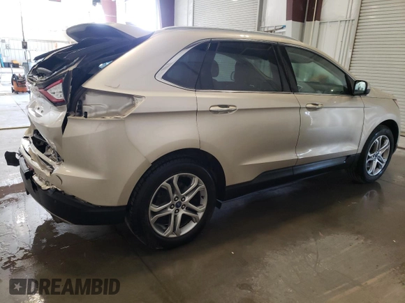 2017 Ford Edge Titanium with VIN 2FMPK4K91HBB80798, listed as a Copart auction lot 54133755 with 92,108 mi miles and Salvage Title. Bid and sale history available at carsss.com. Image 3.