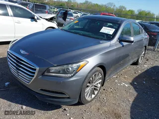 2015 Hyundai Genesis 3.8L with VIN KMHGN4JE3FU033234, listed as a IAAI auction lot 42049463 with 135,154 mi miles. Bid and sale history available at carsss.com. Image 6.