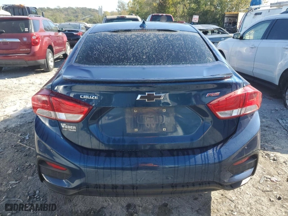 2019 Chevrolet Cruze Premier with VIN 1G1BF5SM4K7130158, listed as a Copart auction lot 75222854 with 87,916 mi miles and Salvage Title. Bid and sale history available at carsss.com. Image 6.