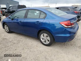2014 Honda Civic Sedan LX with VIN 19XFB2F51EE008366, listed as a Copart auction lot 54518695 with 170,628 mi miles and Clean Title. Bid and sale history available at carsss.com. Image 2.