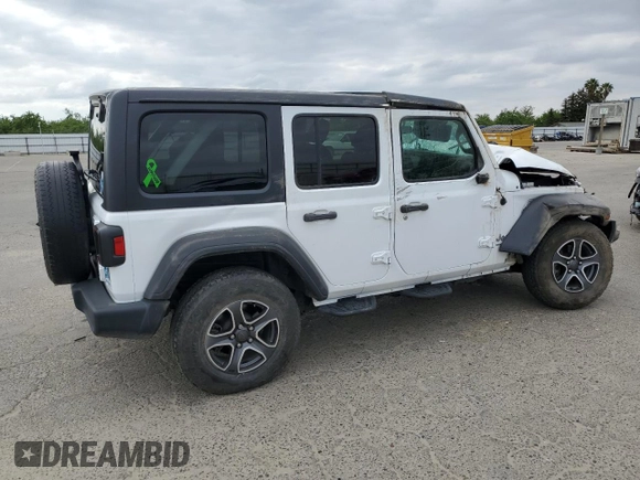 2020 Jeep Wrangler Unlimited Sport S с VIN 1C4HJXDN1LW341326, выставлен на аукционе Copart как лот 54741625 с пробегом 97 100 миль миль и Списание • Salvage title. История ставок и продаж доступна на DreamBid. Изображение 3.
