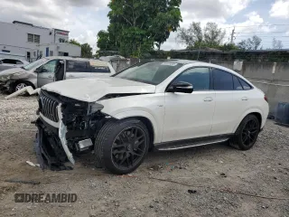 2022 Mercedes-Benz GLE 53 AMG with VIN 4JGFD6BB0NA829339, listed as a Copart auction lot 58669565 with 37,317 mi miles and Salvage title. Bid and sale history available at DreamBid. Image 1.