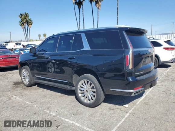 2023 Cadillac Escalade RWD Premium Luxury z VIN 1GYS3BKL4PR395559, wystawiony jako Copart lot #48347285 z przebiegiem 3 818 mil mil oraz Szkoda całkowita • Salvage title. Historia ofert i sprzedaży dostępna na DreamBid. Obrazek 2.