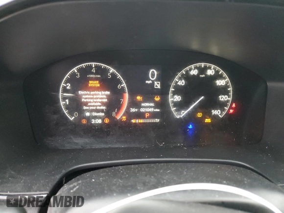 2024 Honda CR-V LX with VIN 7FARS4H24RE006272, listed as a Copart auction lot 43587515 with 21,049 mi miles and Salvage Title. Bid and sale history available at DreamBid. Image 9.