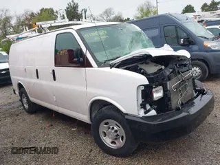 2016 Chevrolet Express Cargo Van with VIN 1GCWGAFF0G1133238, listed as a IAAI auction lot 41849374 with 151,611 mi miles. Bid and sale history available at carsss.com. Image 1.