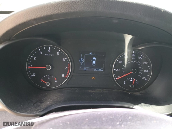 2016 Kia Optima LX with VIN KNAGT4L31G5072886, listed as a Copart auction lot 54522385 with 242,440 mi miles and Clean Title. Bid and sale history available at carsss.com. Image 9.