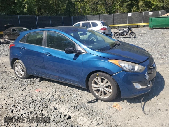 2014 Hyundai Elantra GT with VIN KMHD35LH4EU215285, listed as a Copart auction lot 69930014 with 0 mi miles and Salvage Title. Bid and sale history available at carsss.com. Image 4.