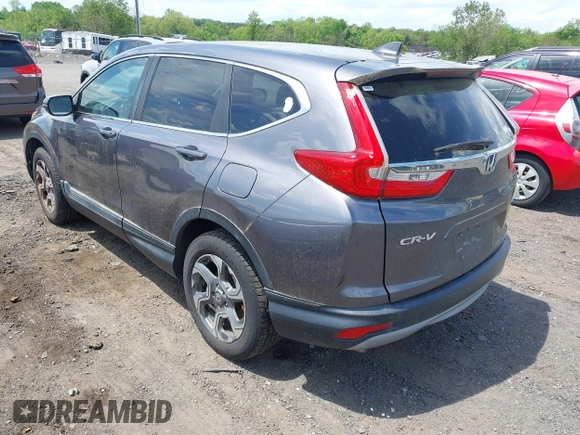2018 Honda CR-V EX with VIN 2HKRW2H58JH613523, listed as a IAAI auction lot 42104837 with 122,981 mi miles and . Bid and sale history available at DreamBid. Image 3.