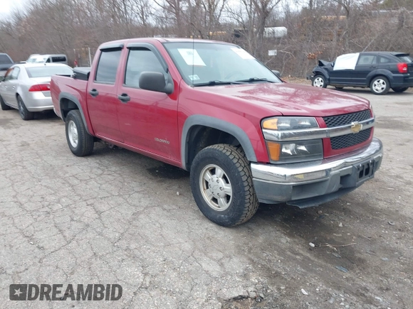 2004 Chevrolet Colorado 1SB LS Z85 with VIN 1GCDT136348144163, listed as a IAAI auction lot 41666368 with 152,719 mi miles. Bid and sale history available at carsss.com. Image 1.