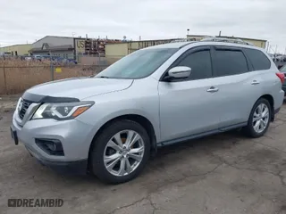 2018 Nissan Pathfinder S with VIN 5N1DR2MM4JC631927, listed as a IAAI auction lot 41487233 with 162,840 mi miles. Bid and sale history available at carsss.com. Image 2.