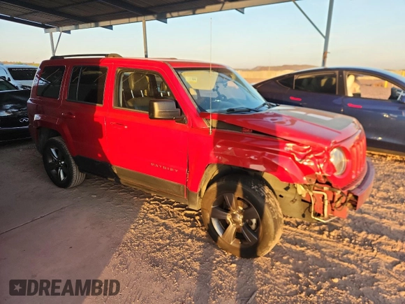 2017 Jeep Patriot Sport SE with VIN 1C4NJPBA5HD131124, listed as a Copart auction lot 60649975 with 78,571 mi miles and Salvage title. Bid and sale history available at DreamBid. Image 4.