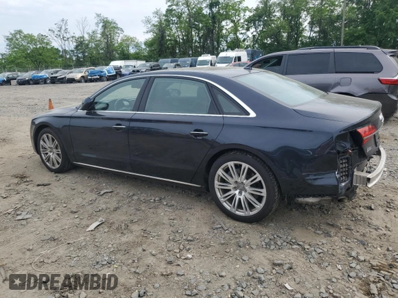 2016 Audi A8 3.0T with VIN WAU34AFD9GN009551, listed as a Copart auction lot 56460955 with 70,246 mi miles and Salvage title. Bid and sale history available at DreamBid. Image 2.