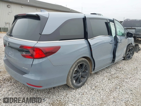 2024 Honda Odyssey Sport z VIN 5FNRL6H78RB048170, wystawiony jako IAAI lot #41958302 z przebiegiem 35 864 mil mil oraz . Historia ofert i sprzedaży dostępna na DreamBid. Obrazek 4.
