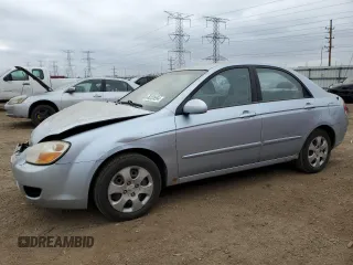 2008 Kia Spectra SX with VIN KNAFE121385553406, listed as a Copart auction lot 82035564 with 115,435 mi miles and Salvage Title. Bid and sale history available at carsss.com. Image 1.