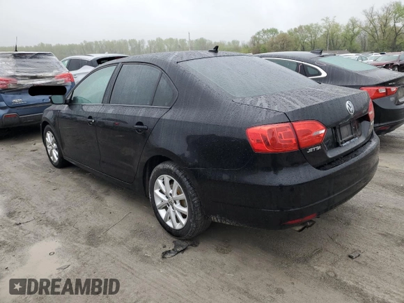2012 Volkswagen Jetta Sedan SE w/Convenience & Sunroof with VIN 3VWDX7AJ2CM344828, listed as a Copart auction lot 49746154 with 81,927 mi miles and Salvage Title. Bid and sale history available at carsss.com. Image 2.