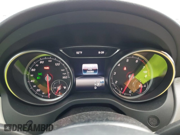 2018 Mercedes-Benz CLA with VIN WDDSJ4EB2JN679559, listed as a Copart auction lot 36378653 with 26,086 mi miles. Bid and sale history available at carsss.com. Image 9.
