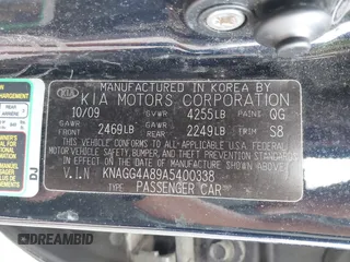 2010 Kia Optima LX z VIN KNAGG4A89A5400338, wystawiony jako IAAI lot #42410076 z przebiegiem 253 870 mil mil oraz . Historia ofert i sprzedaży dostępna na DreamBid. Obrazek 9.