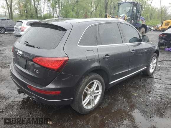 2014 Audi Q5 Premium Plus with VIN WA1LFAFP4EA107523, listed as a Copart auction lot 55739875 with 180,557 mi miles and Clean title. Bid and sale history available at DreamBid. Image 3.