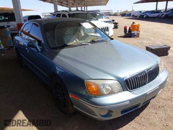 2003 Hyundai XG with VIN KMHFU45E23A259285, listed as a IAAI auction lot 41755815 with 62,134 mi miles and . Bid and sale history available at DreamBid. Image 1.