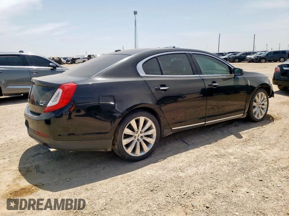 2013 Lincoln MKS EcoBoost with VIN 1LNHL9FT5DG606208, listed as a Copart auction lot 59224735 with 156,202 mi miles and Salvage title. Bid and sale history available at DreamBid. Image 3.