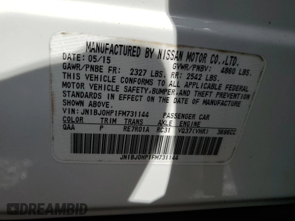 2015 Infiniti QX50 Journey with VIN JN1BJ0HP1FM731144, listed as a Copart auction lot 74092514 with 88,213 mi miles and Salvage Title. Bid and sale history available at carsss.com. Image 14.